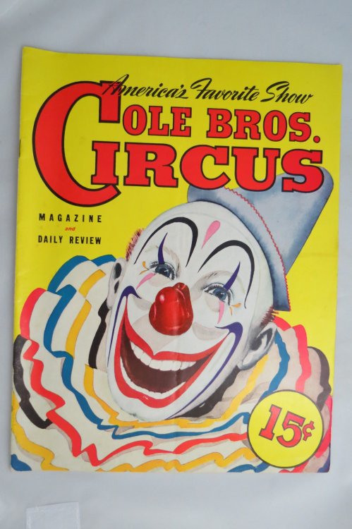 AMERICA'S FAVORITE SHOW Cole Bros. Circus Magazine and Daily Review, 1943