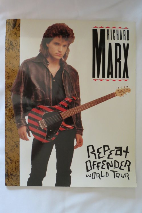 RICHARD MARX REPEAT DEFENDER WORLD TOUR CONCERT TOUR BOOK1989