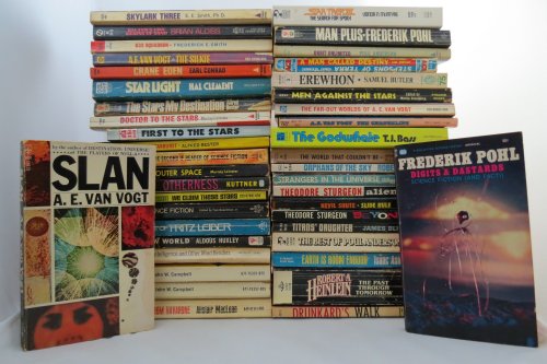 43 VINTAGE SCIENCE FICTION PAPERBACK BOOKS COLLECTION