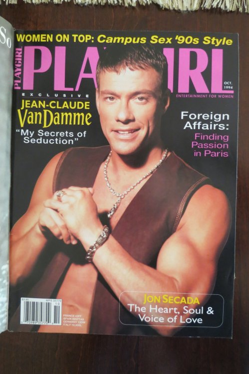 PLAYGIRL MAGAZINE OCTOBER 1994 Jean-Claude Van DammeMy Secrets of Seduction