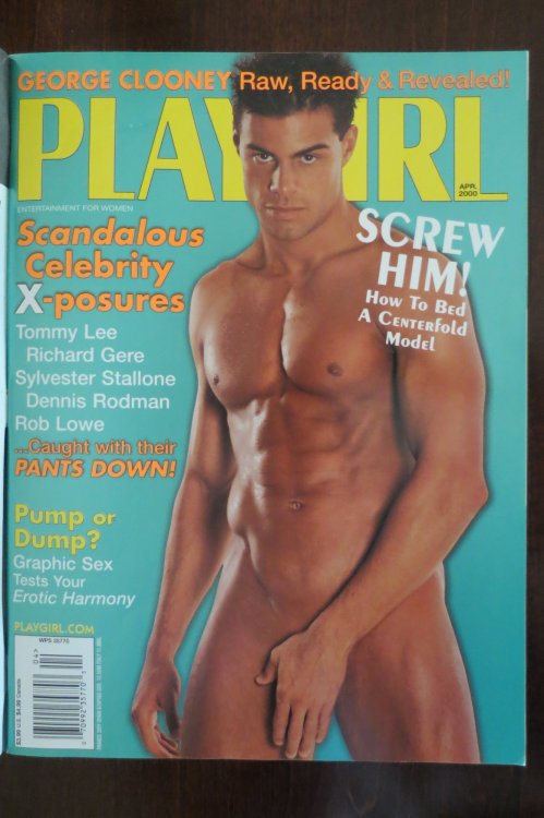 PLAYGIRL MAGAZINE April 2000, Tommy Lee, Rob Lowe, Sylvester Stallone, Dennis Rodman, Richard Gere