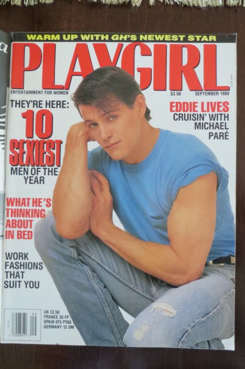 PLAYGIRL MAGAZINE September 1989 the Ten Sexiest Men of the Year