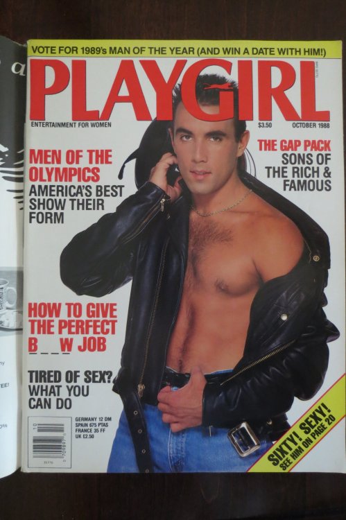 PLAYGIRL MAGAZINE October 1988 -- Men of the Olympics