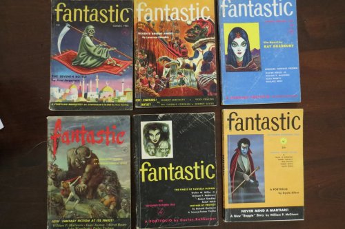 FANTASTIC MAGAZINE, 6 ISSUES May-June 1953; September-October 1953; November-December 1953; January-February 1954; June 1954; August 1954