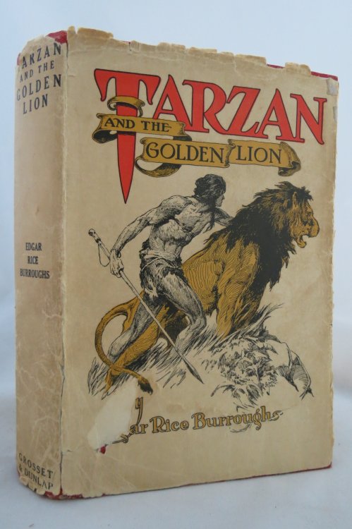 TARZAN AND THE GOLDEN LION (DJ Protected by a Brand New, Clear, Acid-Free Mylar Cover)