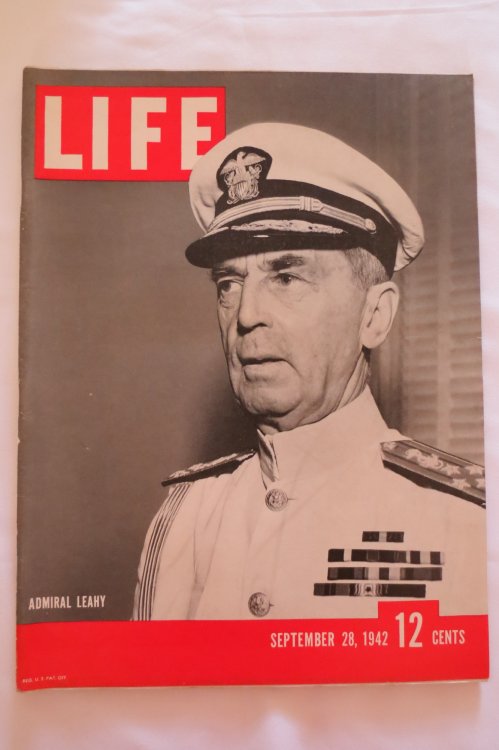 LIFE MAGAZINE - SEPTEMBER 28, 1942 (ADMIRAL LEAHY COVER)