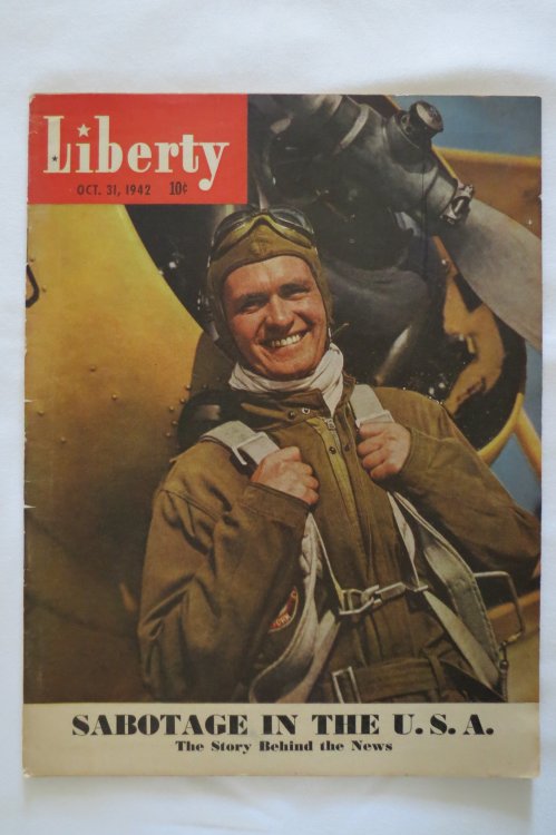 LIBERTY MAGAZINE OCTOBER 31, 1942 (HAROLD W. KULICK COVER; COVER STORY: SABOTAGE IN THE U.S.A.)
