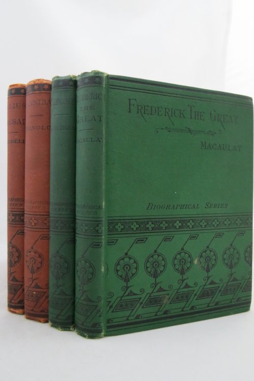 BIOGRAPHICAL SERIES, 4 VOLUMES: LIFE OF MAHOMET; LIFE OF FREDERICK THE GREAT; LIFE OF JULIUS CAESAR; LIFE OF HANNIBAL (Fine Victorian Bindings)