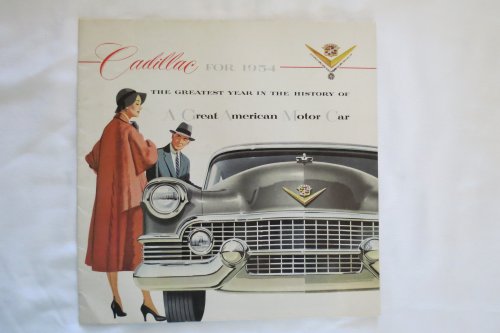 ORIGINAL 1954 CADILLAC DEALERS SALES BROCHURE SHOWS COUPE DE VILLE, SERIES 62, ELDORADO, FLEETWOOD 60 & FLEETWOOD 75