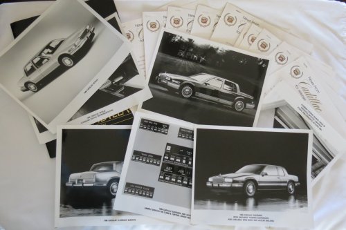 ORIGINAL 1986 CADILLAC ELDORADO SEVILLE PRESS KIT WITH ORIGINAL PHOTOS