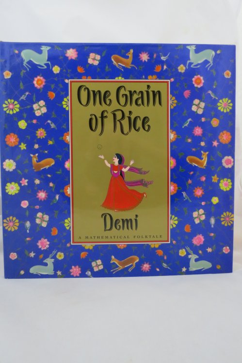 ONE GRAIN OF RICE A Mathematical Folktale (DJ is protected by a clear, acid-free mylar cover)