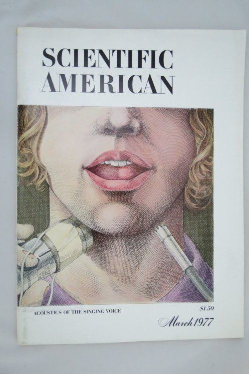 SCIENTIFIC AMERICAN, MARCH 1977, ACOUSTICS OF SINGING VOICE, 1977, SCIENTIFIC AMERICAN, VOLUME 236, NUMBER 3.