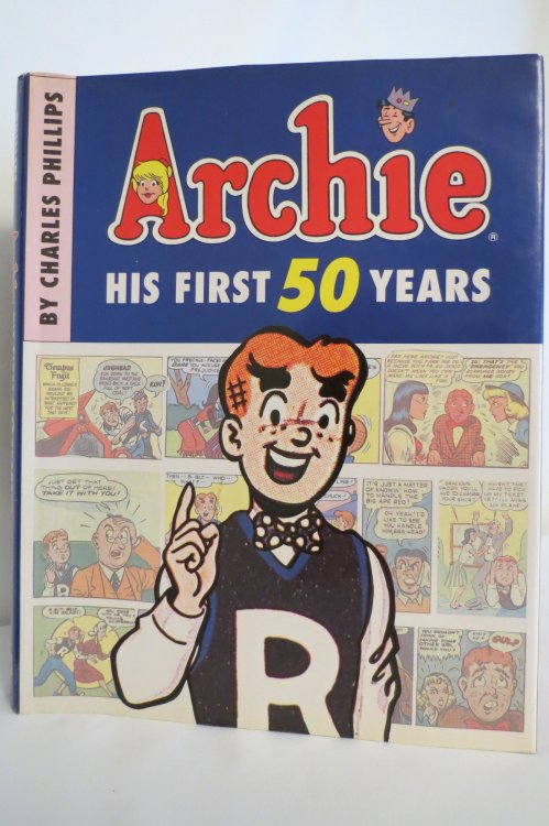 ARCHIE His First 50 Years (DJ protected by clear, acid-free mylar cover)