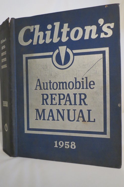 CHILTON'S AUTOMOBILE REPAIR MANUAL - 1958 - 29TH EDITION