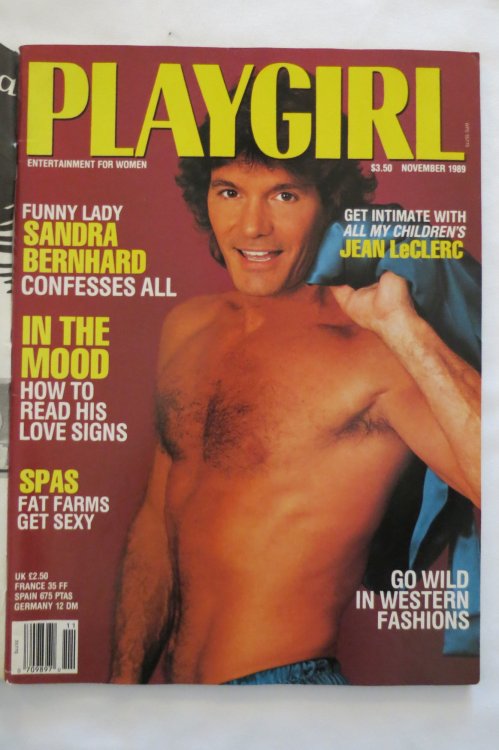 PLAYGIRL MAGAZINE November 1989 Jean Leclerk from 'All My Children'