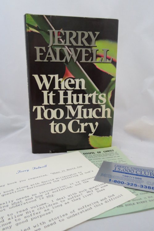 WHEN IT HURTS TOO MUCH TO CRY (DJ is protected by a clear, acid-free mylar cover)