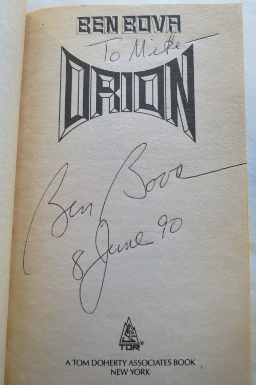 ORION A Novel (Signed by Author)