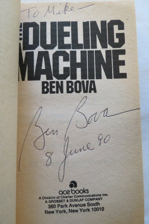 THE DUELING MACHINE (Signed by Author)