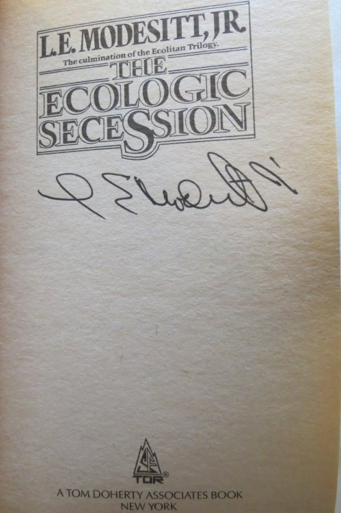 THE ECOLOGIC SECESSION (Signed by Author)