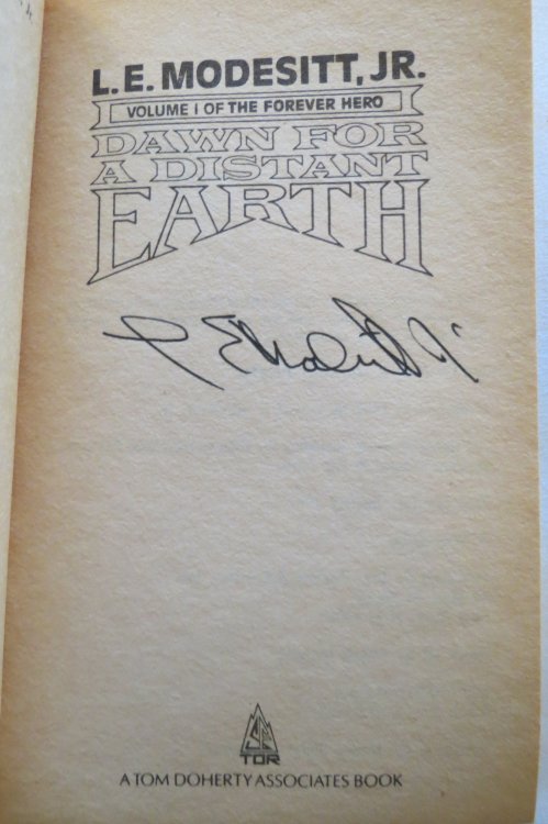 DAWN FOR A DISTANT EARTH (Signed by Author)