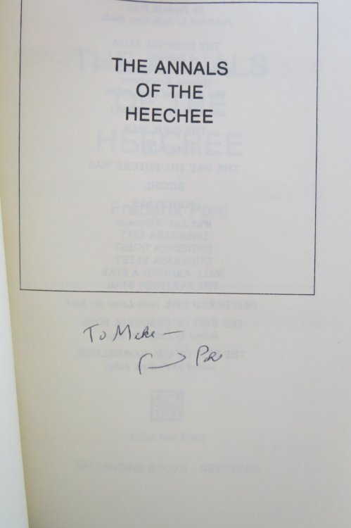 THE ANNALS OF THE HEECHEE (DJ is protected by a clear, acid-free mylar cover) (Signed by Author)