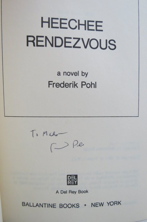 HEECHEE RENDEZVOUS (DJ is protected by a clear, acid-free mylar cover) (Signed by Author)
