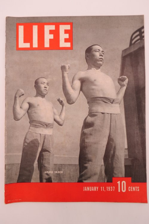 LIFE MAGAZINE - JANUARY 11, 1937 - VOL. 2, N0. 2 (JAPANESE SOLDIERS)