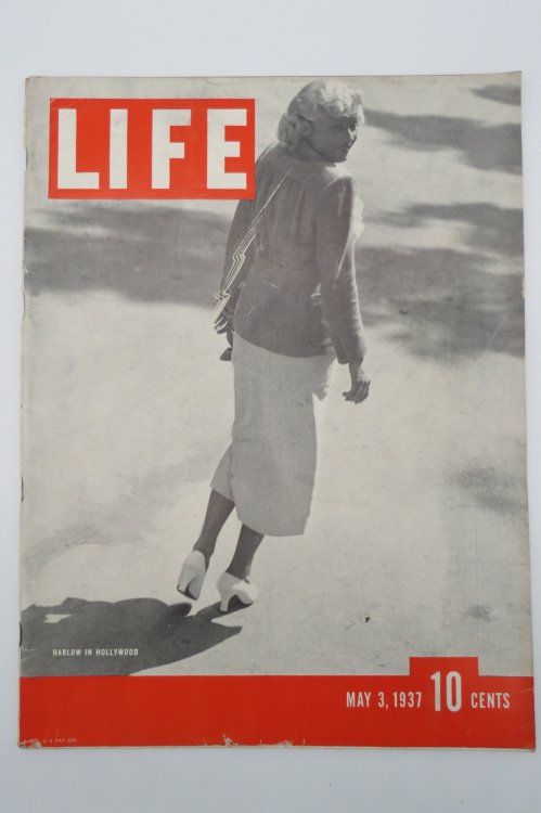 LIFE MAGAZINE, MAY 3, 1937 (HARLOW IN HOLLYWOOD)