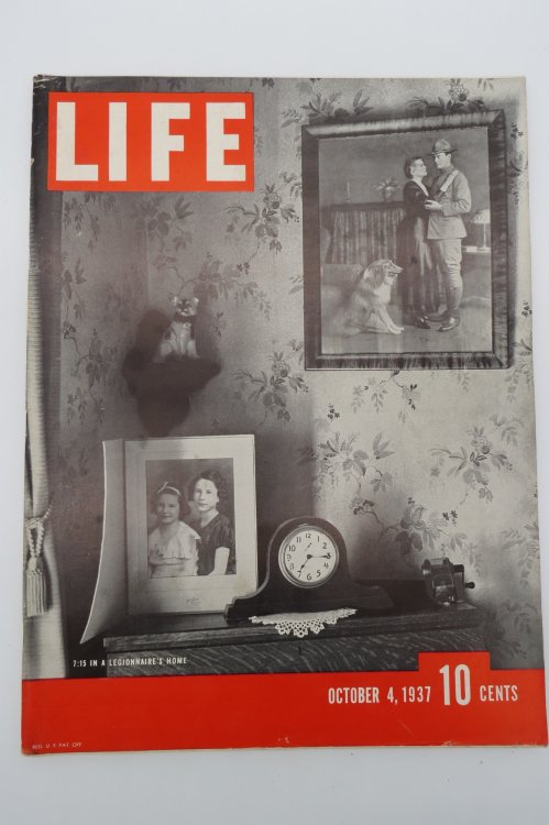 LIFE MAGAZINE, OCTOBER 4, 1937 (IN A LEGIONNAIRE'S HOME)