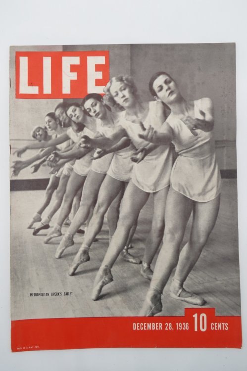 LIFE MAGAZINE, DECEMBER 28, 1936 (METROPOLITAN OPERA'S BALLET)