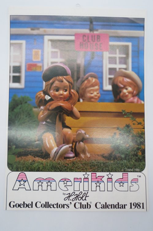 1981 AMERIKIDS BY H. HOLT GOEBEL COLLECTORS' CLUB CALENDAR