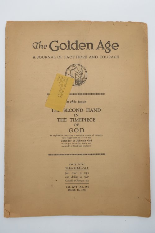 THE GOLDEN AGE - A JOURNAL OF FACT HOPE AND COURAGE, MARCH 13, 1935