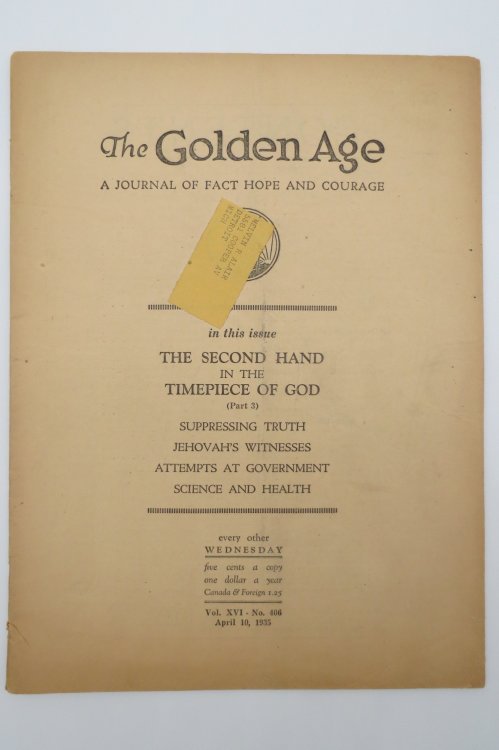 THE GOLDEN AGE - A JOURNAL OF FACT HOPE AND COURAGE, APRIL 10, 1935
