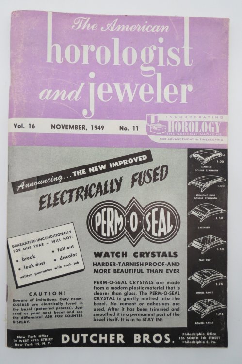 THE AMERICAN HOROLOGIST AND JEWELER, NOVEMBER 1949