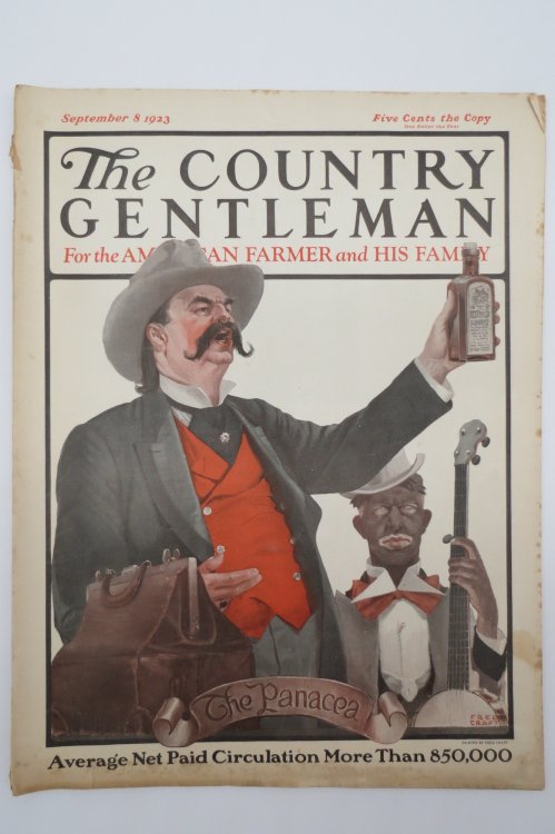 THE COUNTRY GENTLEMAN MAGAZINE, SEPTEMBER 8, 1923 (FRED CRAFT COVER WITH BLACK FACE)