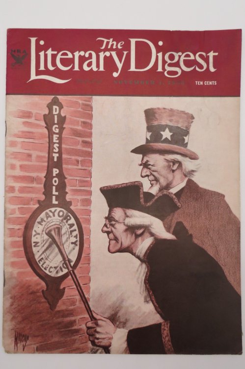 THE LITERARY DIGEST MAGAZINE, NOVEMBER 4, 1933 (UNCLE SAM COVER)