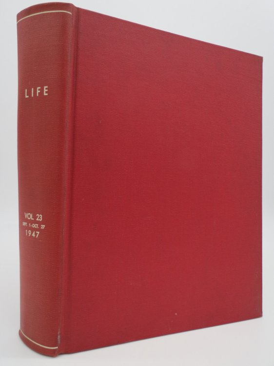 LIFE MAGAZINE - SEPTEMBER 1, 1947 - OCTOBER 27, 1947 (SEPTEMBER 29, 1947, NOTRE DAME'S JOHNNY LUJACK; OCTOBER 6, 1947, FRANKLIN D. ROOSEVELT) 9 Issues Bound in One