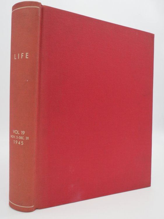LIFE MAGAZINE - NOVEMBER 5, 1945 - DECEMBER 31, 1945 (NOVEMBER 12, 1945, INGRID BERGMAN) 9 Issues Bound in One