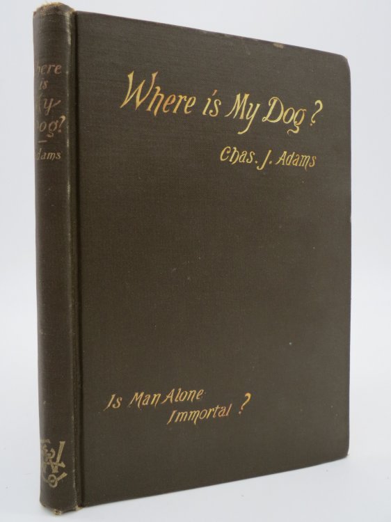 WHERE IS MY DOG OR IS MAN ALONE IMMORTAL