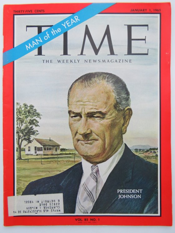 TIME MAGAZINE JANUARY 1, 1965 (MAN OF THE YEAR PRESIDENT JOHNSON)