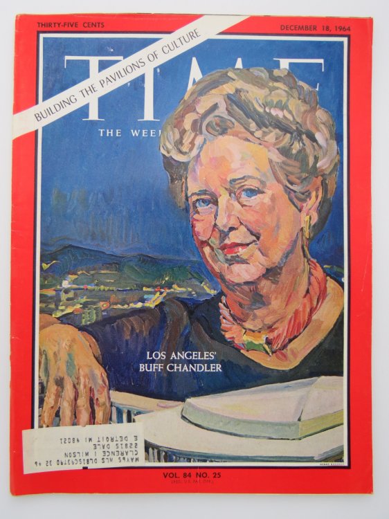 TIME MAGAZINE DECEMBER 18, 1964 (LOS ANGLES' BUFF CHANDLER)
