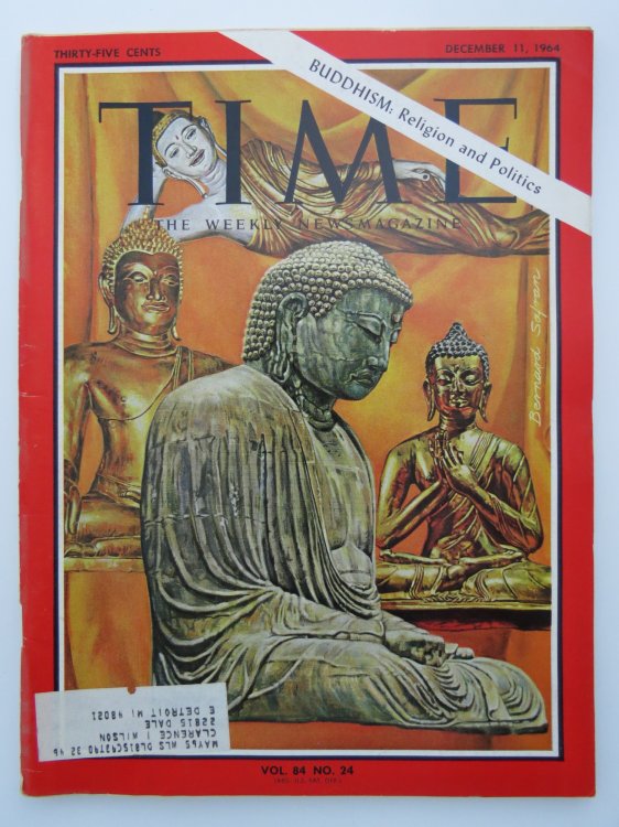 TIME MAGAZINE DECEMBER 11, 1964 (BUDDHISM) Religion & Politics