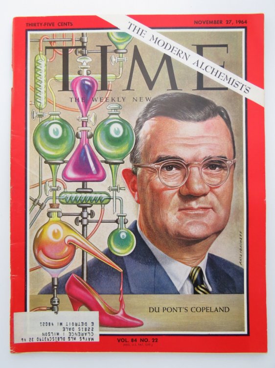 TIME MAGAZINE NOVEMBER 27, 1964 (THE MODERN ALCHEMISTS, DU PONT'S COPELAND)