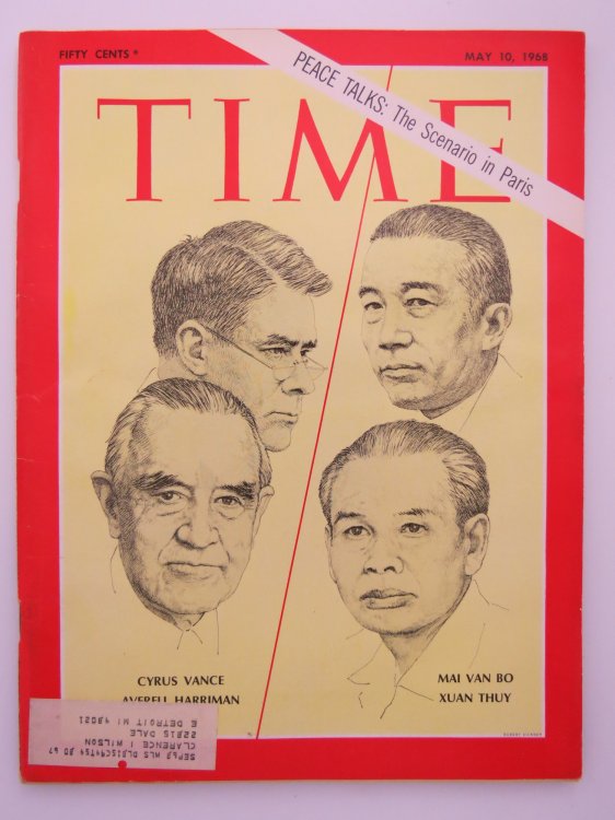 TIME MAGAZINE MAY 10, 1968 (PEACE TALKS: THE SCENARIO IN PARIS)