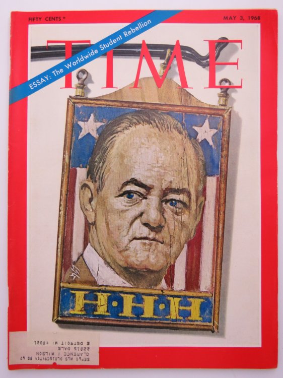 TIME MAGAZINE MAY 3, 1968 (HUBERT HORATIO HUMPHREY)