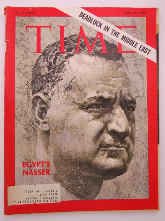 TIME MAGAZINE MAY 16, 1969 (EGYPT'S NASSAR, DEADLOCK IN THE MIDDLE EAST)