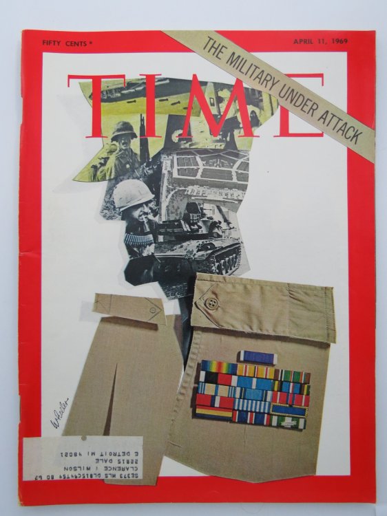 TIME MAGAZINE APRIL 11, 1969 (THE MILITARY UNDER ATTACK)