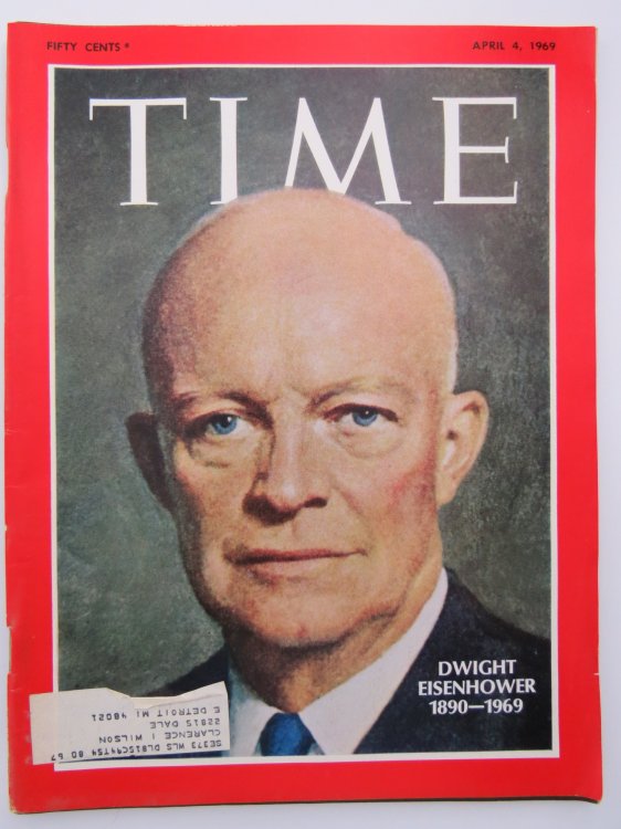 TIME MAGAZINE APRIL 4, 1969 (DWIGHT EISENHOWER 1890 - 1969)