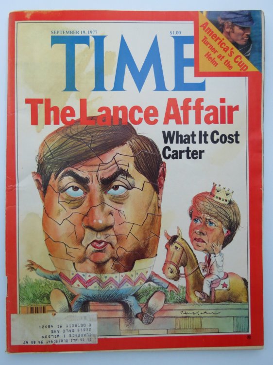 TIME MAGAZINE SEPTEMBER 19, 1977 (THE LANCE AFFAIR)