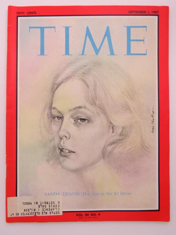 TIME MAGAZINE SEPTEMBER 1, 1967 (SANDY DENNIS)